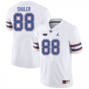 Men's Florida Gators #88 Adam Shuler NCAA Jordan Brand White Authentic Stitched College Football Jersey ZVB5162CL